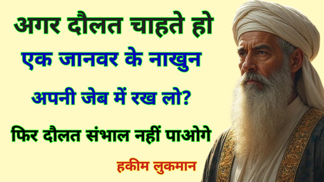 रोटी खाते ज़ुबान दांतों तले आ जाना | Hakeem Luqman Ki Baten | Rumi Quotes | Islamic Quotes Deen 24