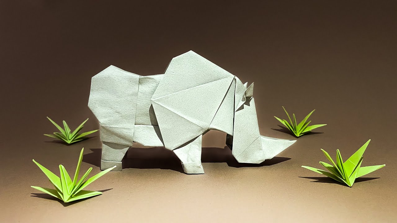 Origami Rhino by Lien Quoc Dat