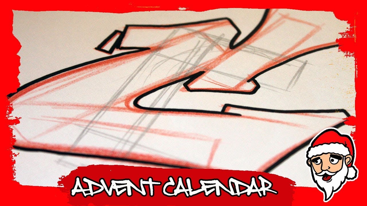 Graffiti Tutorial for beginners - How to draw & flow your graffiti letters - Letter C (4th door)