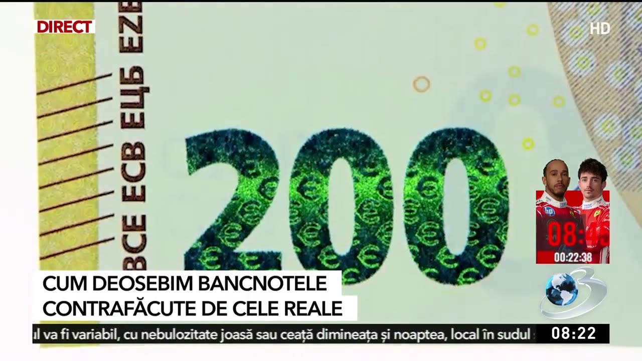 Cum deosebim bancnotele contrafăcute de cele reale