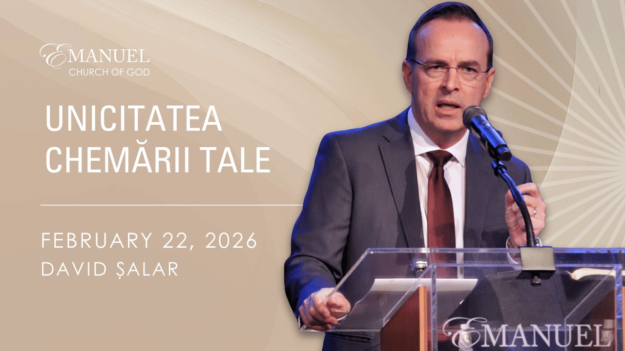 Unicitatea chemării tale - David Șalar