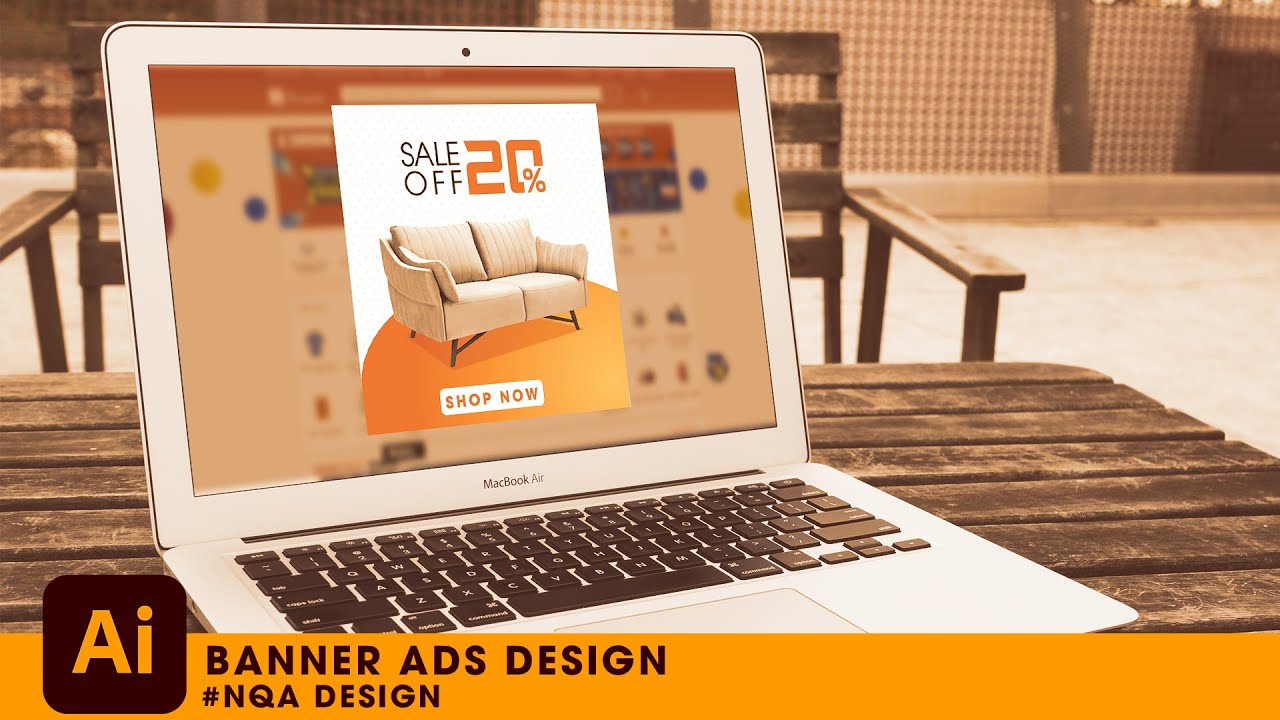 THIẾT KẾ BANNER ADS SI&Ecirc;U TỐC BẰNG ILLUSTRATOR | HƯỚNG DẪN ILLUSTRATOR 2021 | NQA DESIGN #40