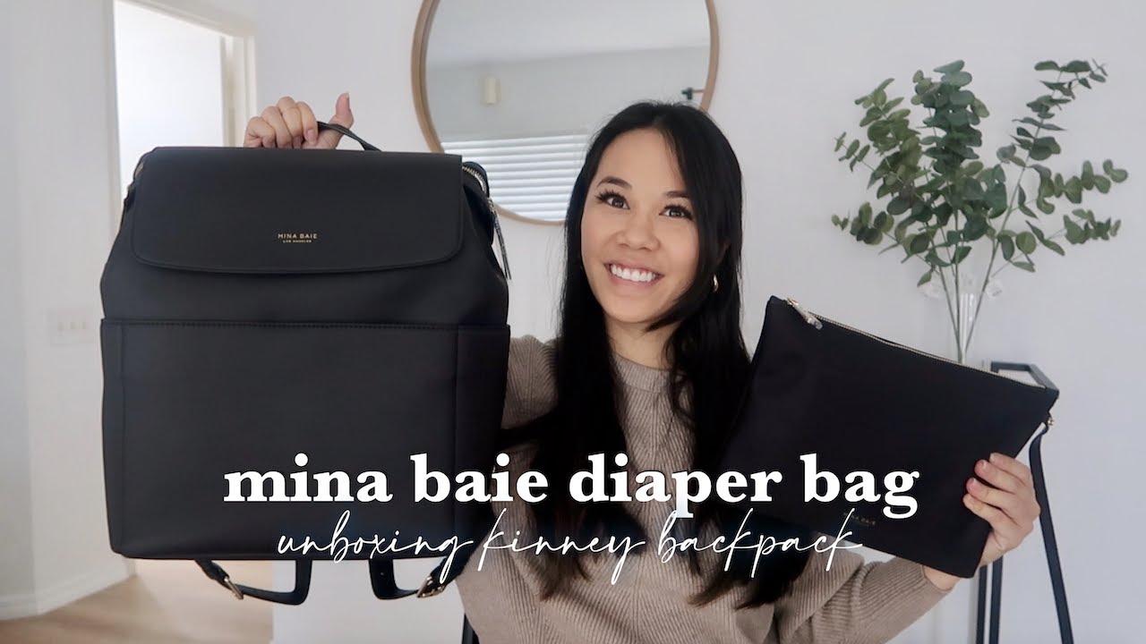 Mina Baie Diaper Bag Unboxing | Vegan Kinney Backpack & Mina Changing Kit
