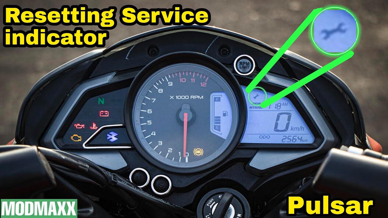 How to reset Service indicator in pulsar NS/AS/RS 200 models | Ep- 9