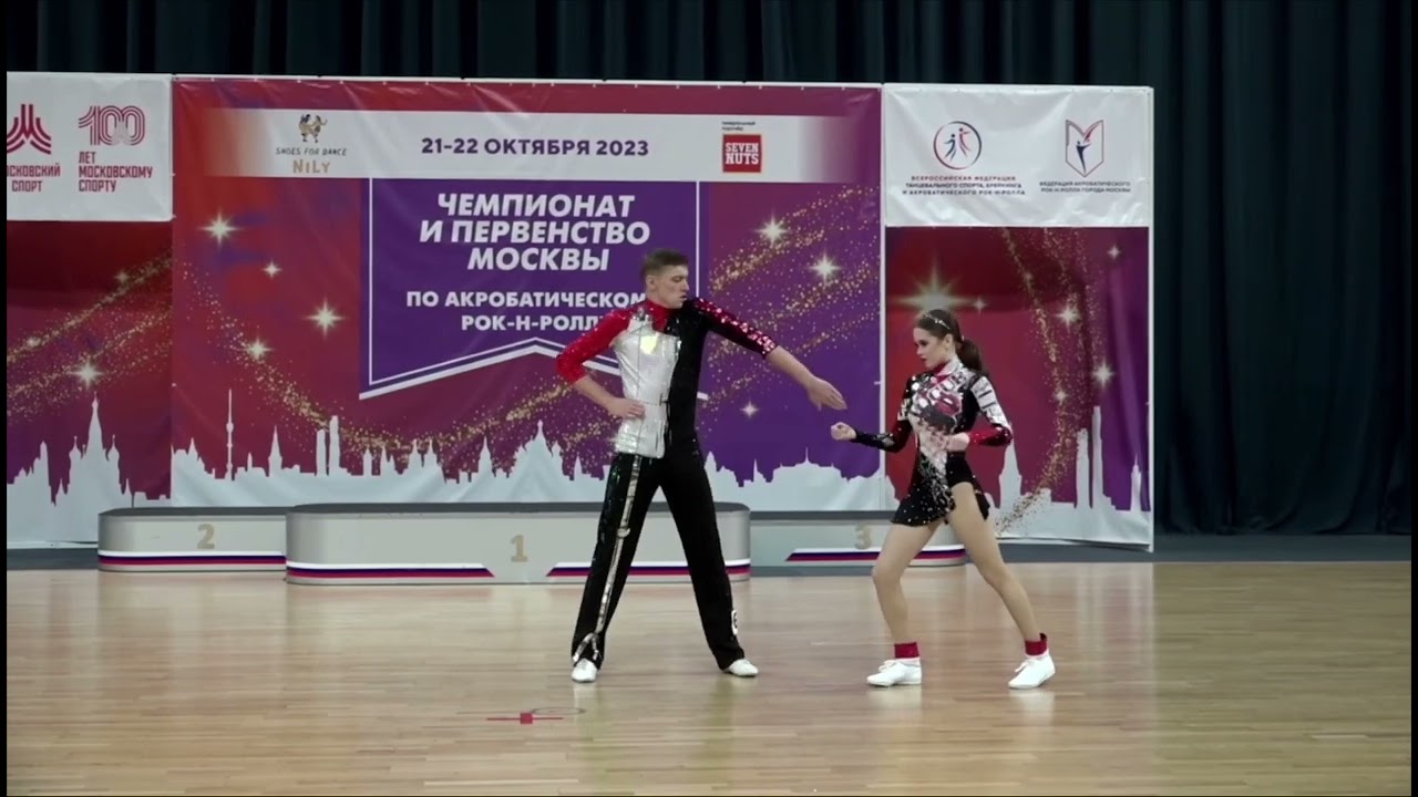 Чемпионат и Первенство Москвы. Машков Александр-Орехова Анна, акробатика,клуб Спартак