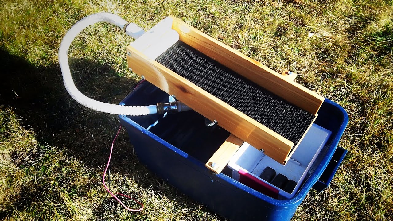 Рециркуляционный мини-шлюз для мелкого золота