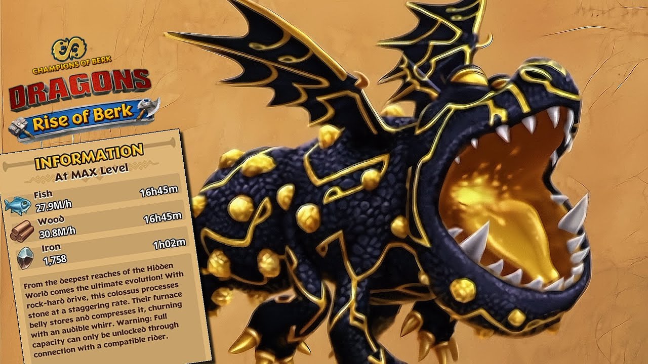 NEW EPIC DRAGON TERRABITE (Gronckle) MAX LEVEL | Dragons: Rise of Berk