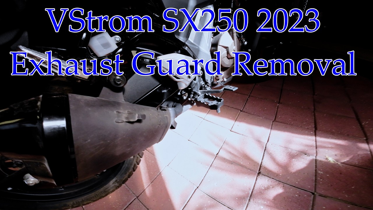 V-STROM 250SX 2024  Exhaust Guard Removal