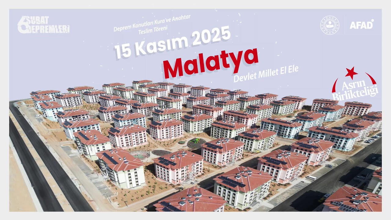 Malatya Deprem Konutları Kura &Ccedil;ekimi