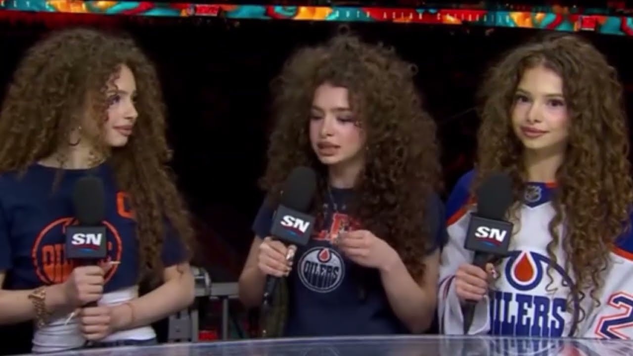 Kalogeras Sisters FULL OILERS GAME INTERVIEW!
