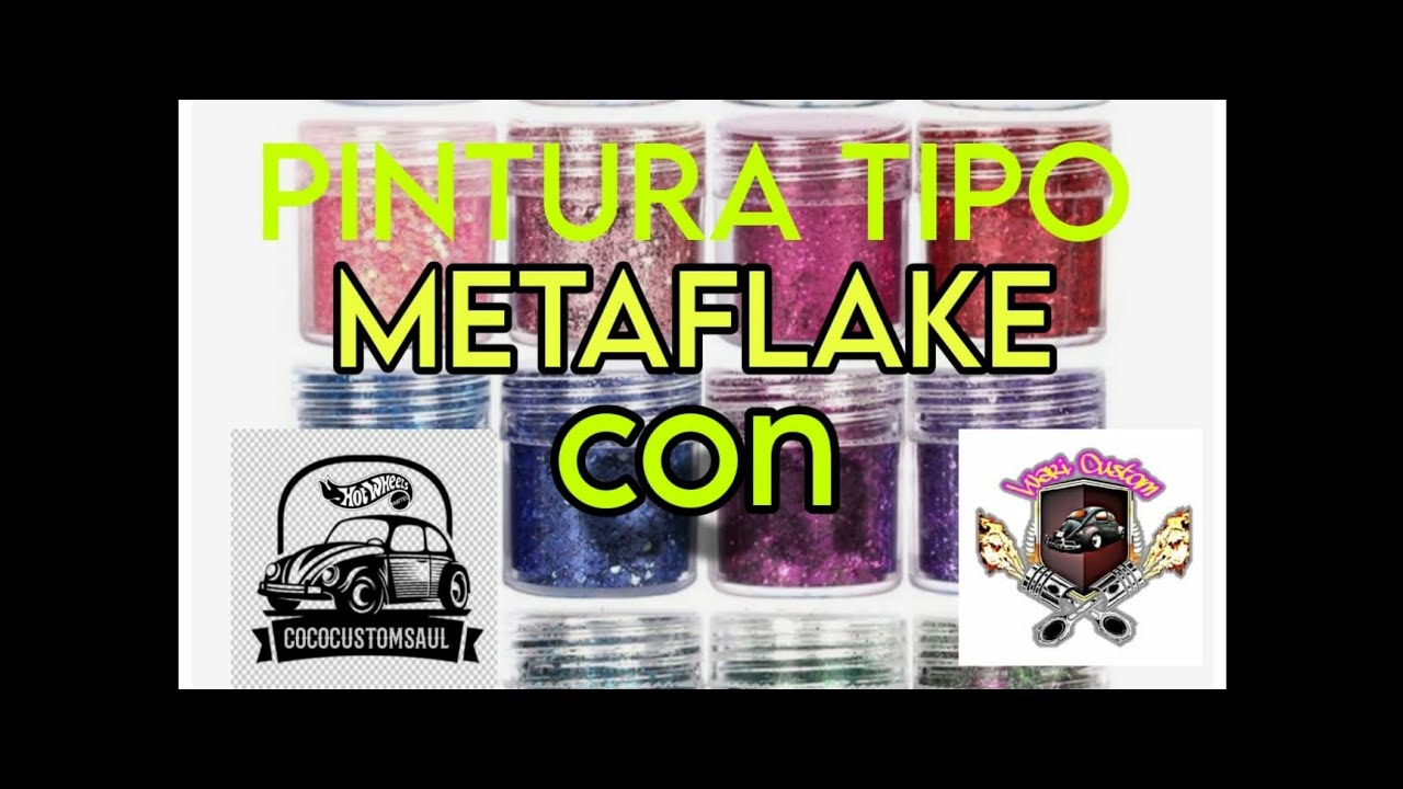 Pintura tipo metaflake  en duo con Luari Custom