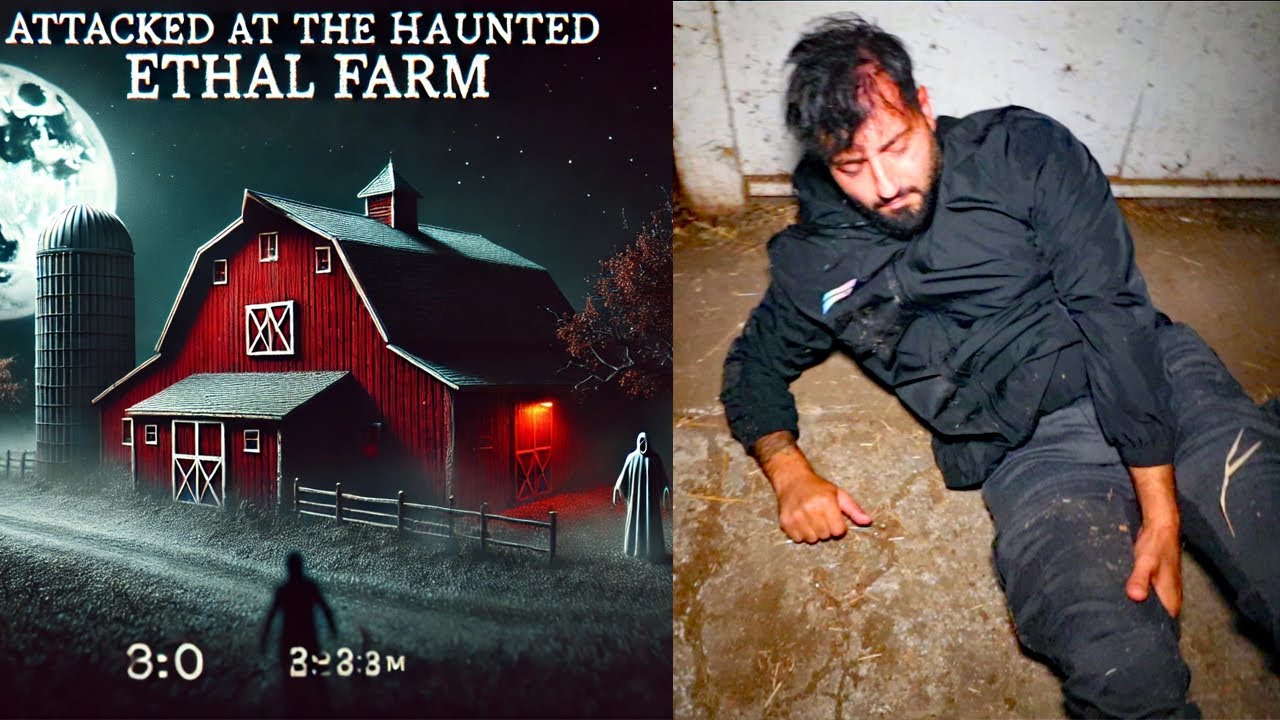 PUSHED FROM THE SECOND FLOOR  AT THE EVIL ETHEL HAUNTED FARM