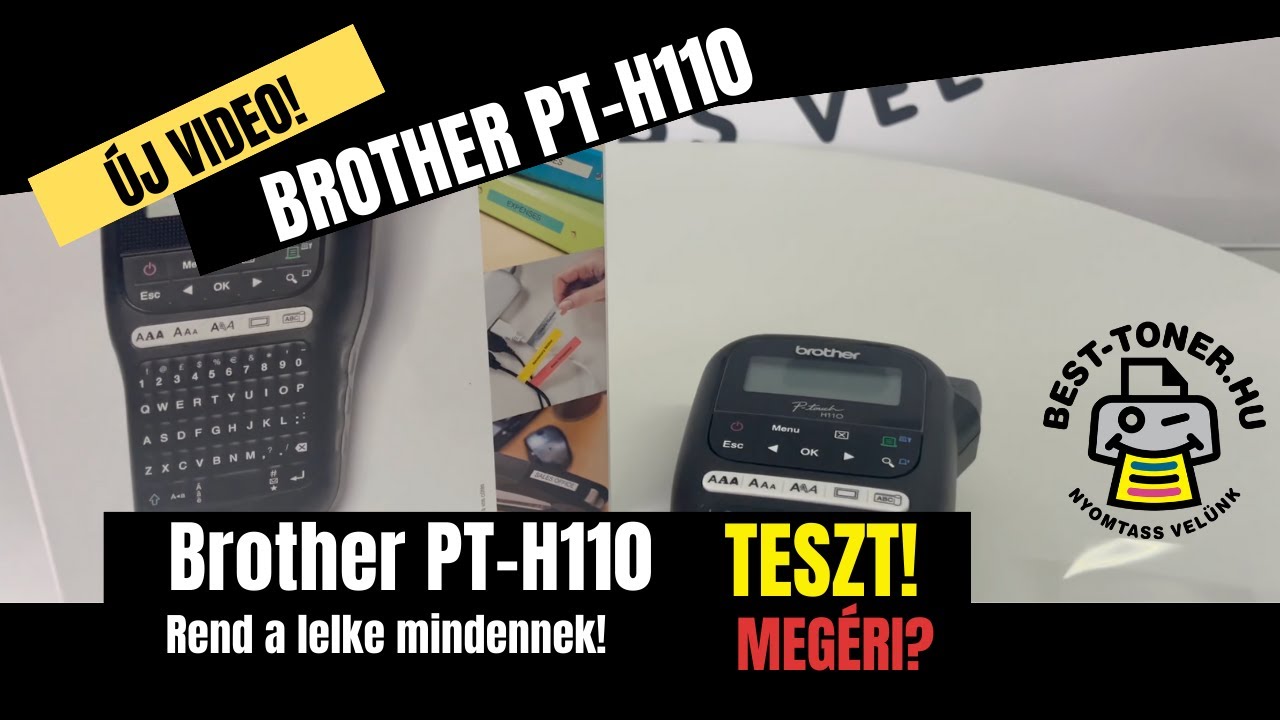 Brother PT-H110 feliratozó bemutató – Rend a lelke mindennek! #nyomtatás # feliratoz #brotherpth110