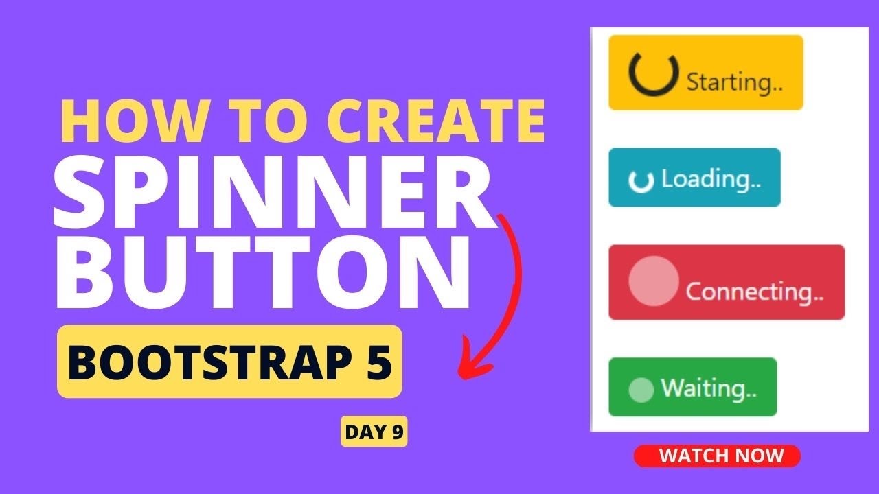 How To Create Page Loader in Bootstrap 5 -SPINNER BUTTON BOOTSTRAP 5 |GROWING SPINNER