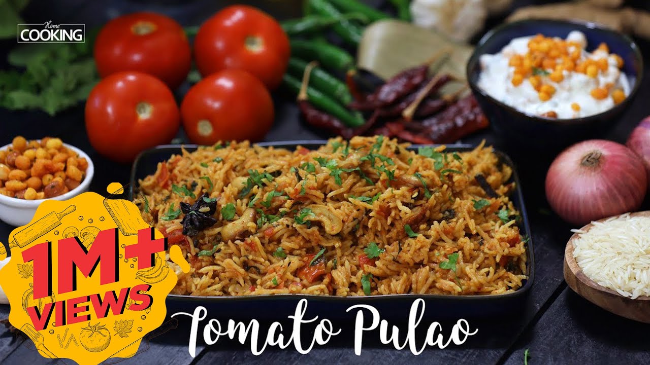 Tomato Pulao | Lunch Box Recipes | One Pot Recipes | Pulao Recipes | Rice Recipes