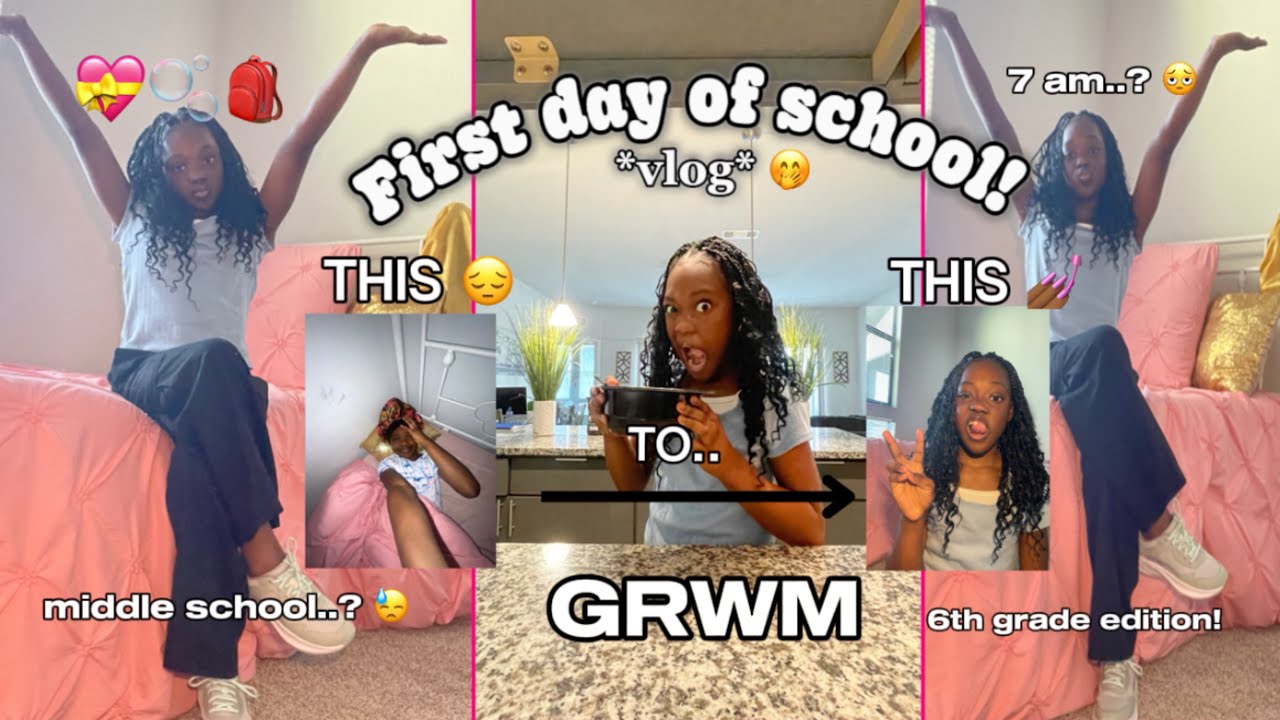 FIRST DAY OF SCHOOL! 💝📚🫧🎀 | #6thgrade edition! 