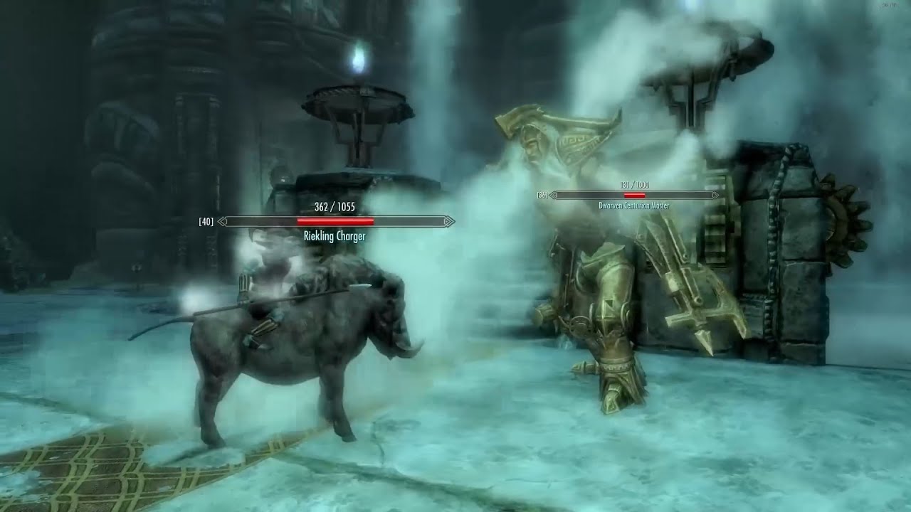 Skyrim Battles - Dwarven Centurion Master vs. Mjoll, Werebear, Falmer, and more