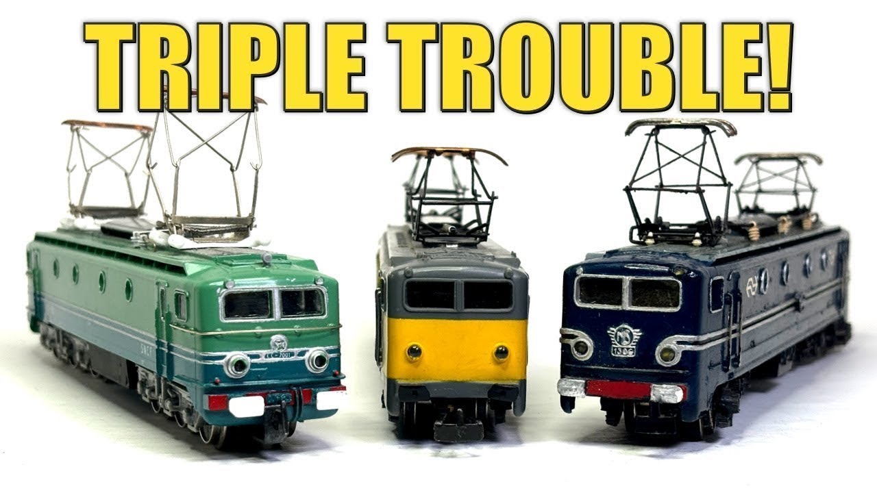 TRIPLE TROUBLE Can I fix these vintage model railway locomotives | Piko & Jouef SNCF Electric