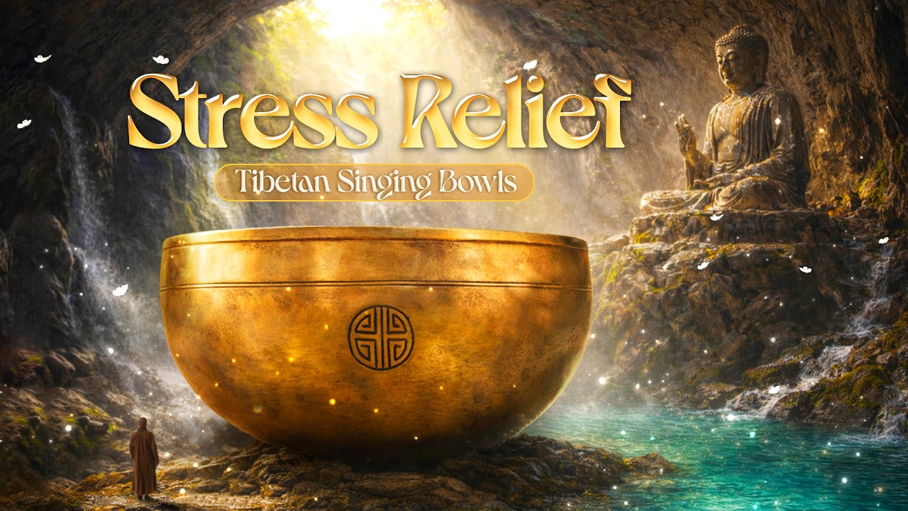 Tibetan Meditation Music - Tibetan Singing Bowls Sound Bath for Stress Relief & Deep Sleep