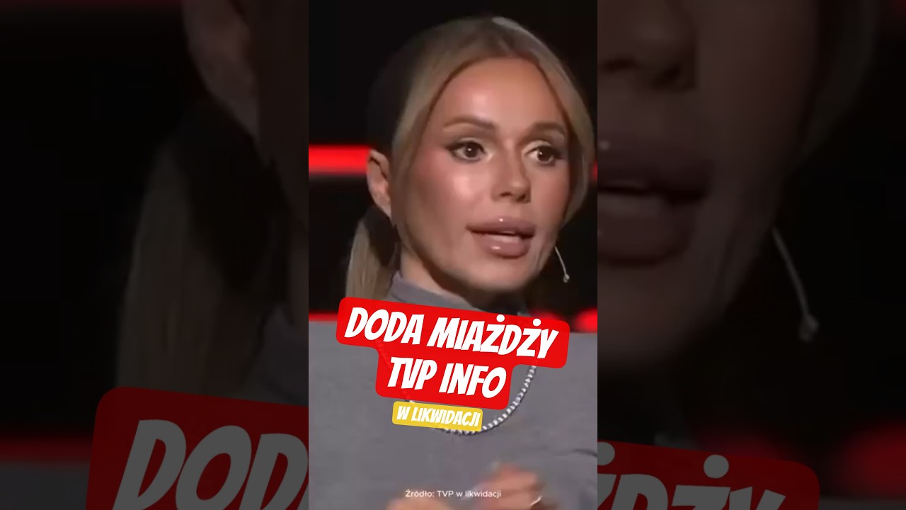 Zobaczcie, jak Doda demaskuje hipokryzje TVP w likwidacji!