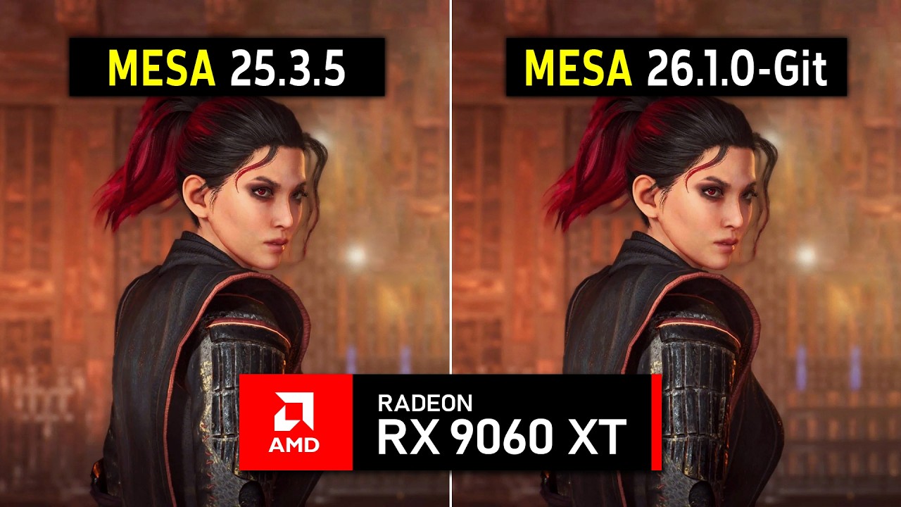 Mesa 25.3.5 vs 26.1.0-Git – Big Performance Gains? (RX 9060 XT) 🔥