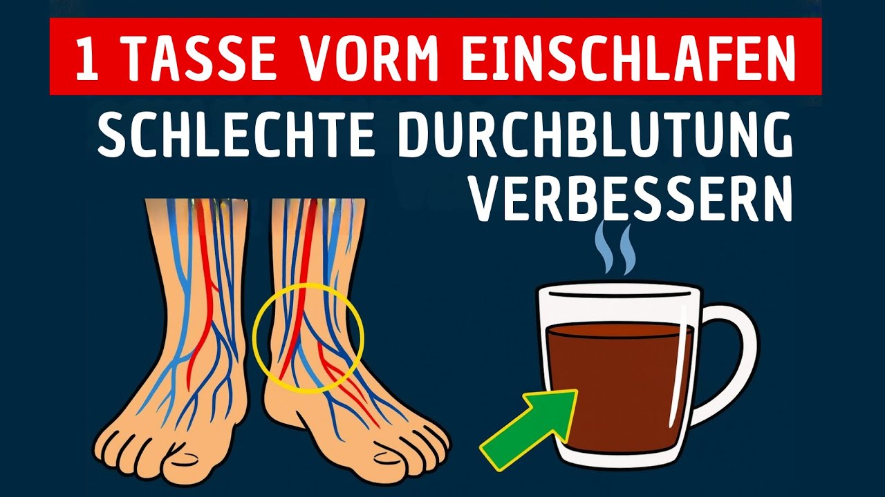 Über 50? Trink DAS, um die Durchblutung in den Beinen schnell zu steigern.