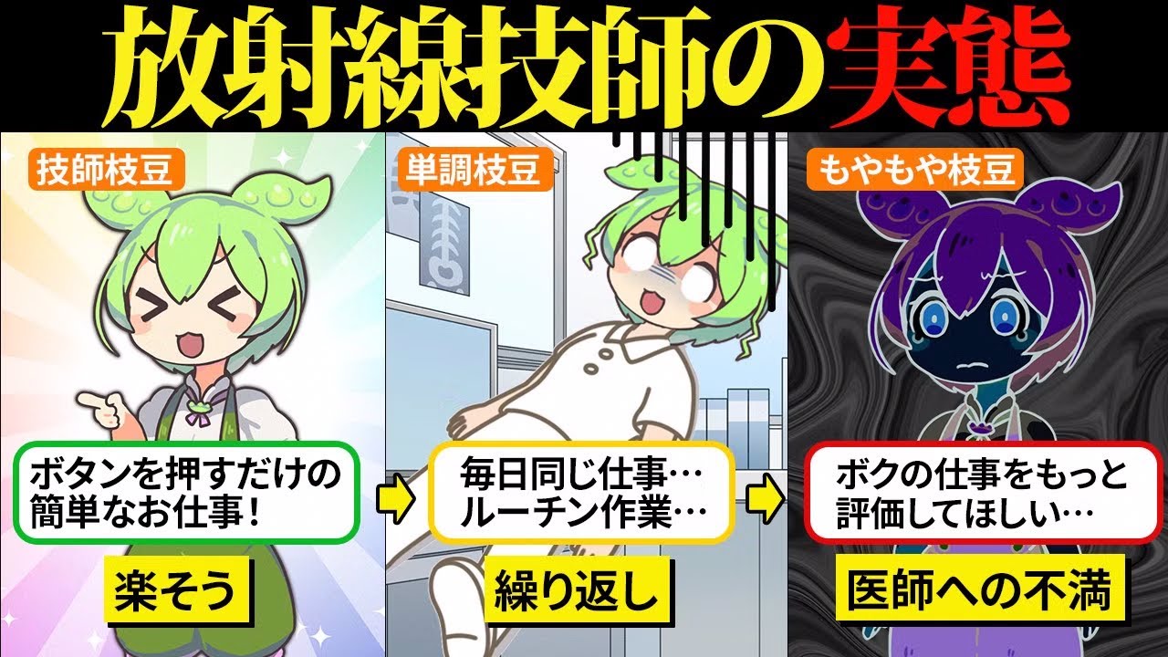 診療放射線技師ってボタンを押すだけの簡単なお仕事だと思ったのに…【ずんだもん＆ゆっくり解説】