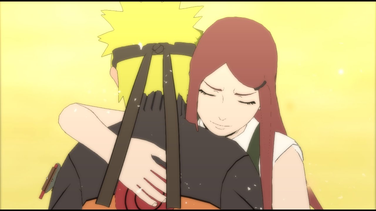 Naruto senang bertemu dengan ibu nya!!!!!