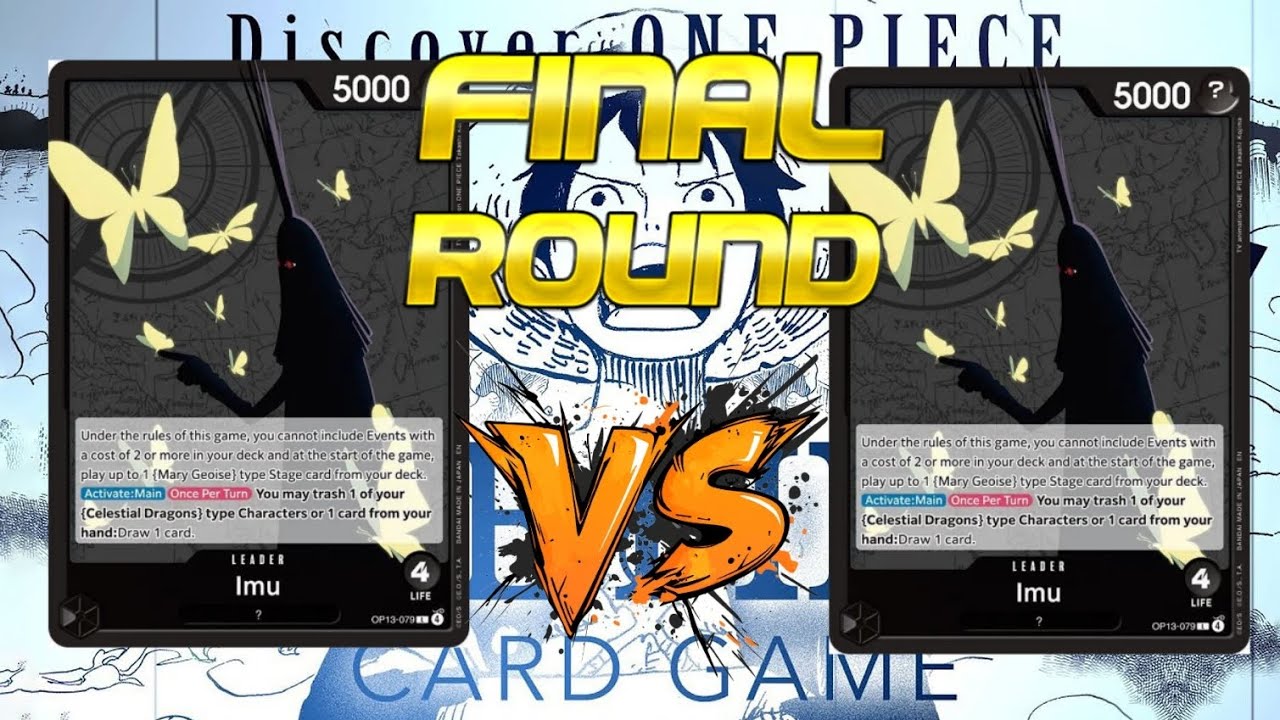 (OP13)⚫️Imu vs ⚫️Imu (Final Round- Local Tournament OP13) // One Piece TCG
