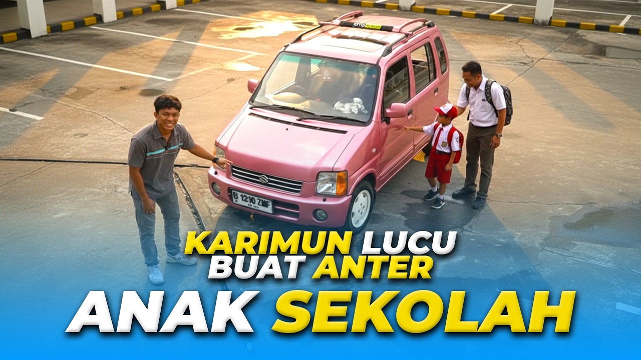 MOBIL PALING LUCU BUAT ANTER ANAK SEKOLAH, BIKIN GEMES 😍 #suzukikarimun 