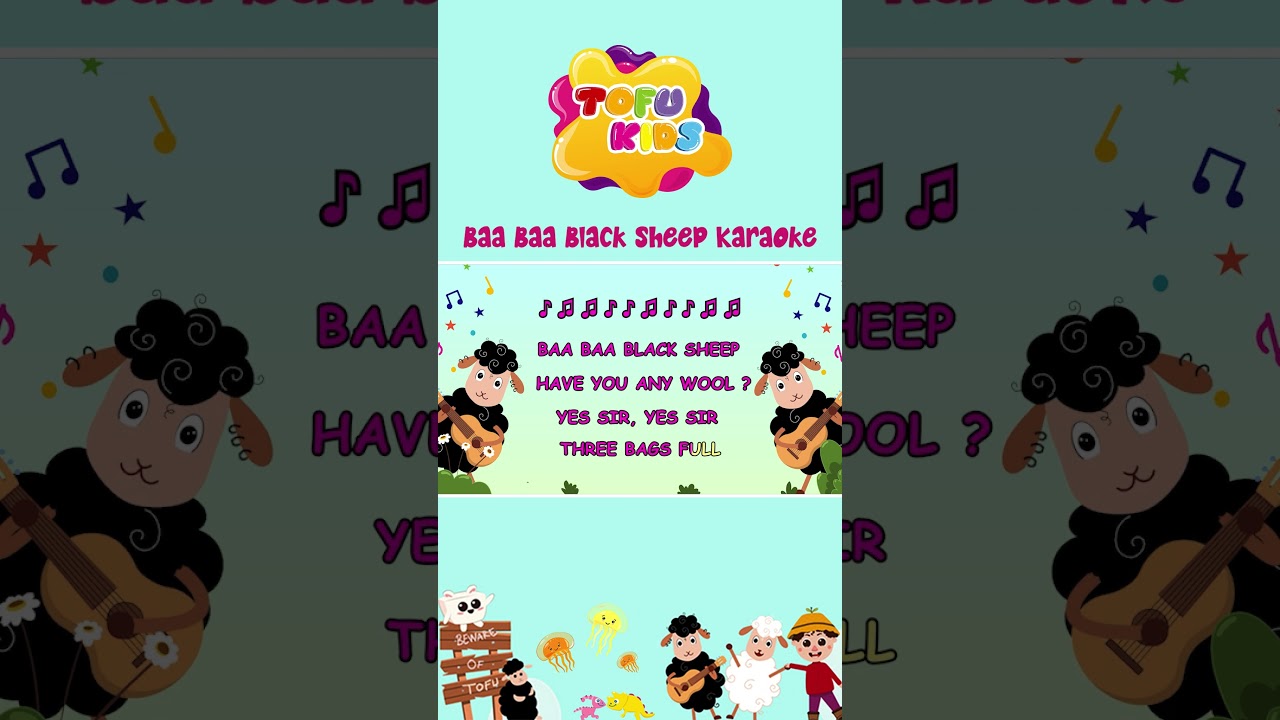 Baa Baa Black Sheep Karaoke 🐑