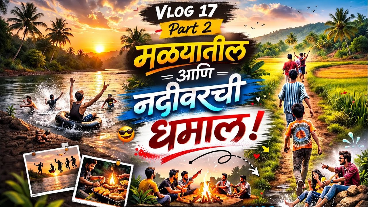 Vlog 17 Part 2 | मळ्यातील आणि नदीवरची धमाल 🌊🥳😍😎