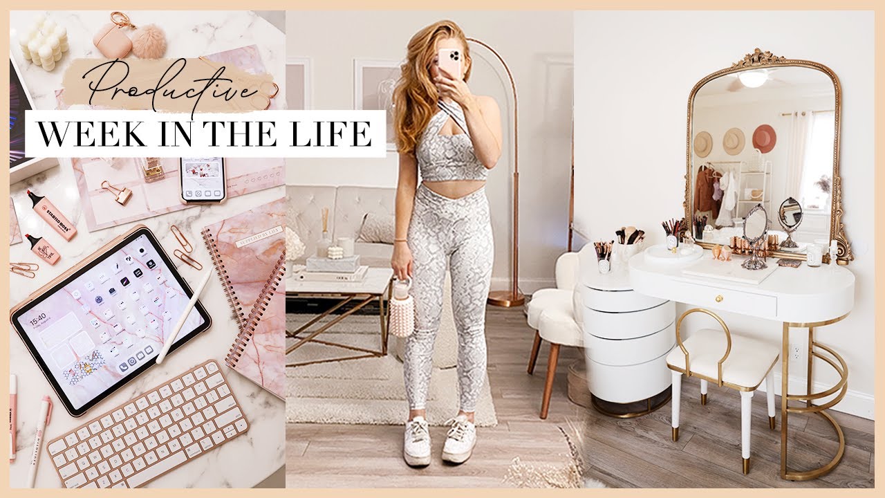 WEEK IN THE LIFE | apartment hunting, wellness routine, new work bag, ipad pro & makeup vanity!