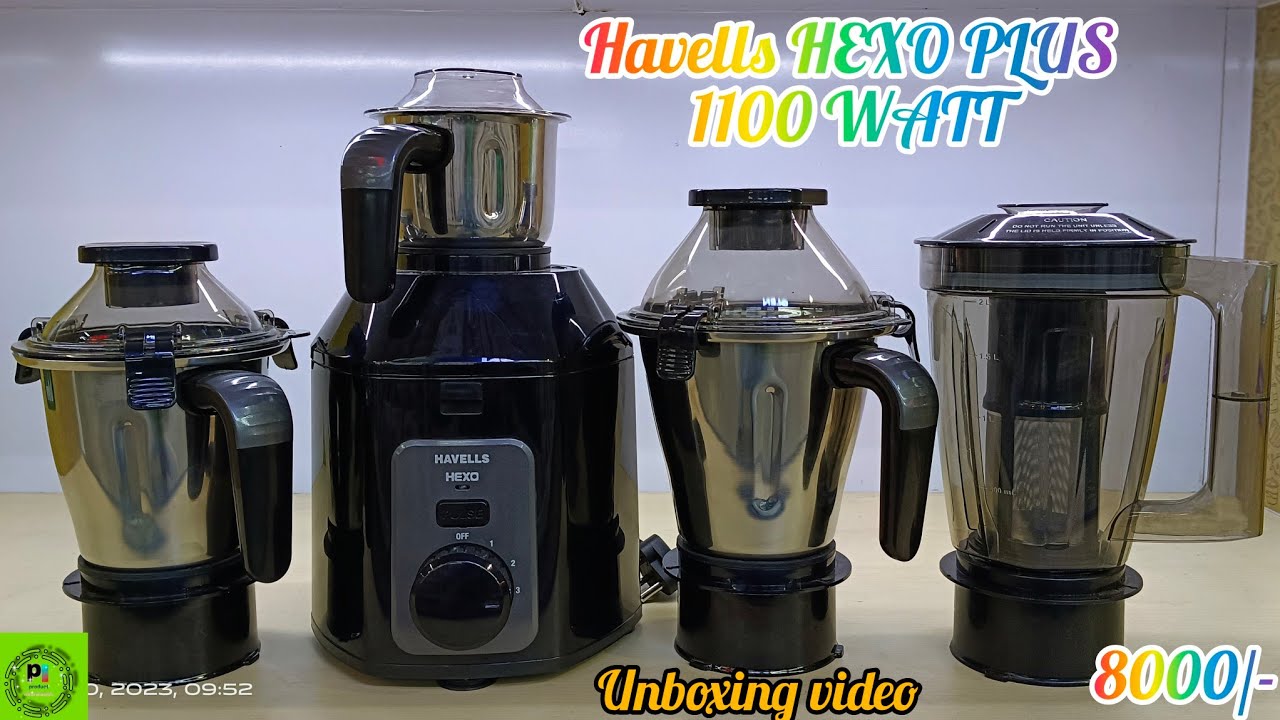 Havells HEXO Plus 1100 Watt 4 jars Mixer Grinder| Unboxing| Review| Full Demo| Best Mixer Grinder