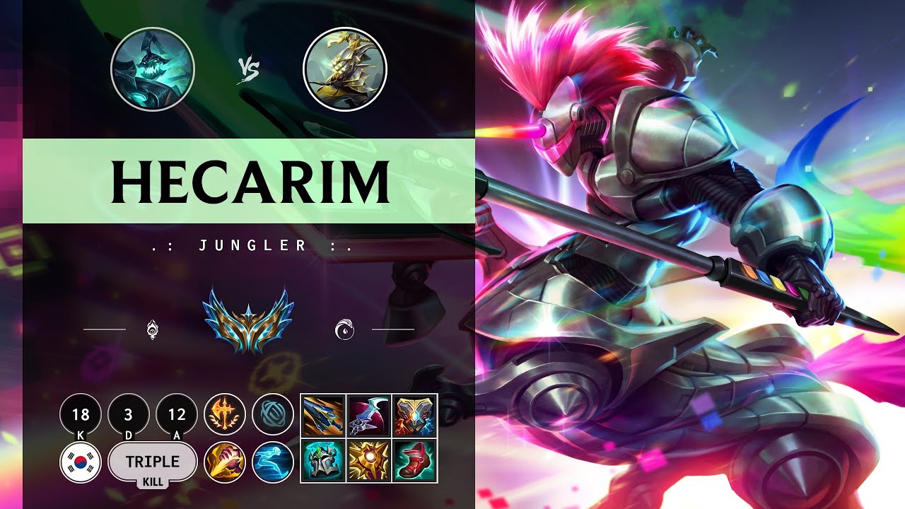 Hecarim Jungle vs Master Yi - KR Challenger Patch 14.11
