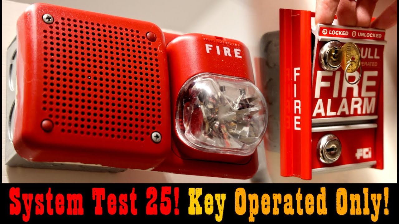 Key Activated Only Fire Alarm Pull Stations | Wheelock & Fire-Lite System Test 25!