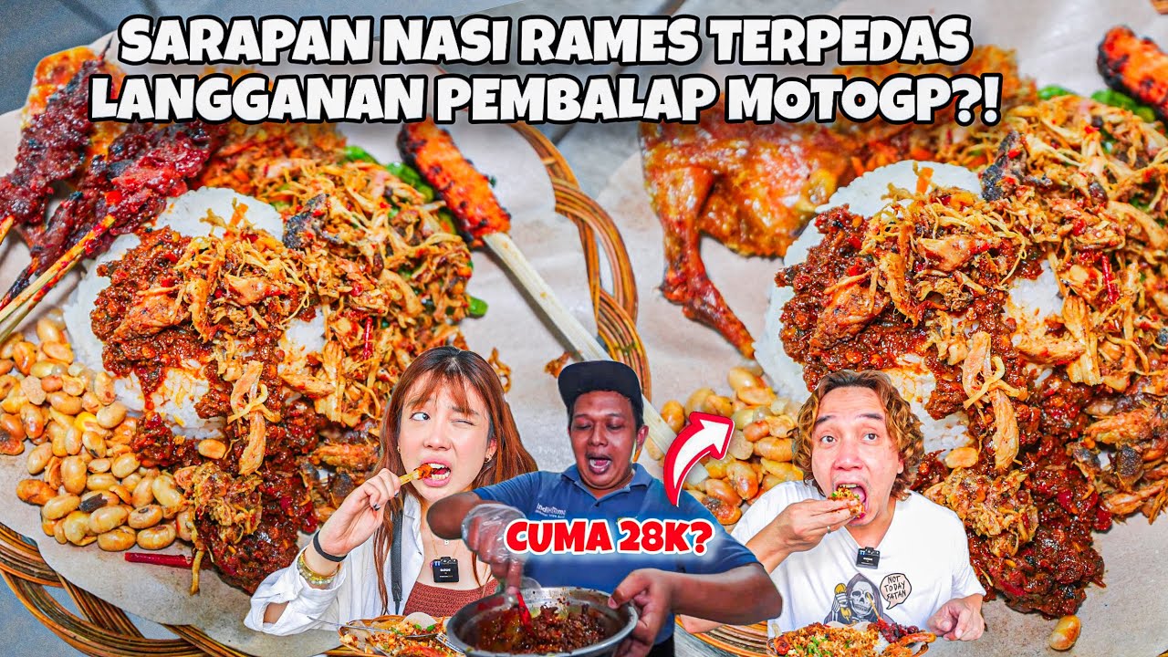 SARAPAN NASI RAMES TERPEDAS DI DUNIA LANGGANAN PEMBALAP VALENTINO ROSSI?!