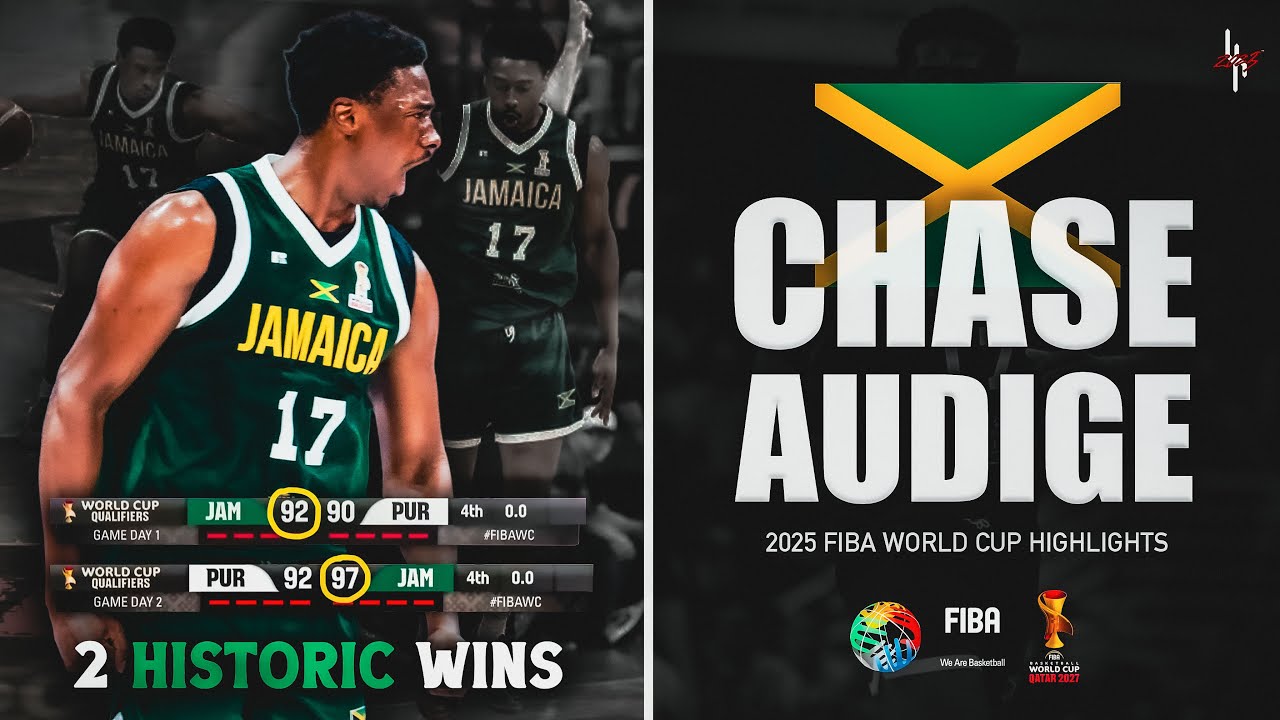 NBA Scouts LOVE Team Jamaica's PG & 2023 B1G DPOY 6'4 Chase Audige | FIBA 2025 World Cup Highlights