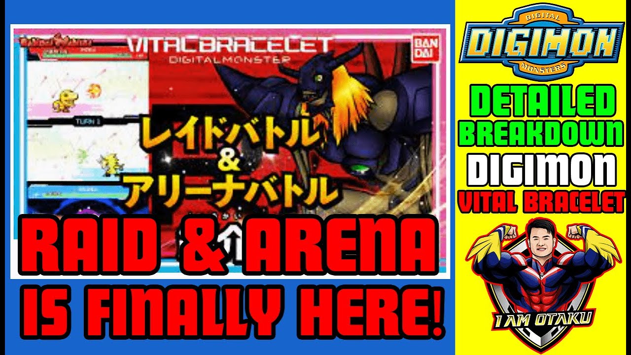 Arena Battle & Raid Battle is FINALLY Here! (Digimon Vital Bracelet) デジモン バイタルブレス