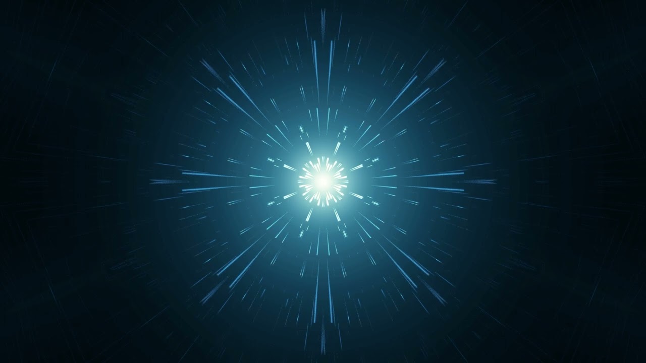 Space Blue Light Background Animation Loop || No Copyright ||