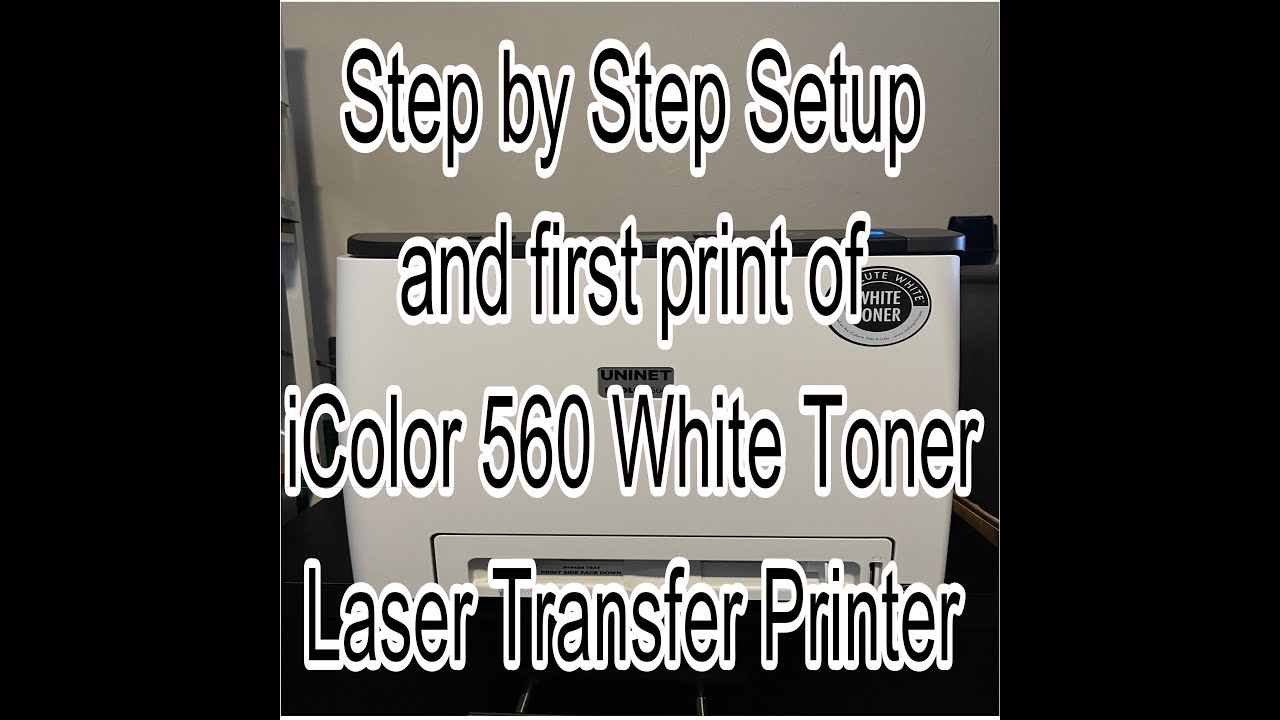 iColor 560 setup and first press step by step walkthrough! White toner printer!!