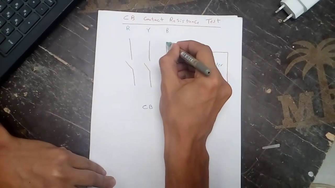 1- شرح اختبار مفاتيح الجهد العالى  Circuit Breaker Contact Resistance Test