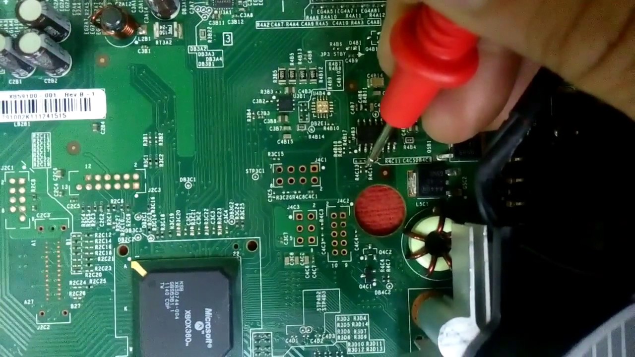 REPARACION DE ERROR 0032 XBOX360 SLIM, LUZ ROJA CENTRAL (no todo es reballing)