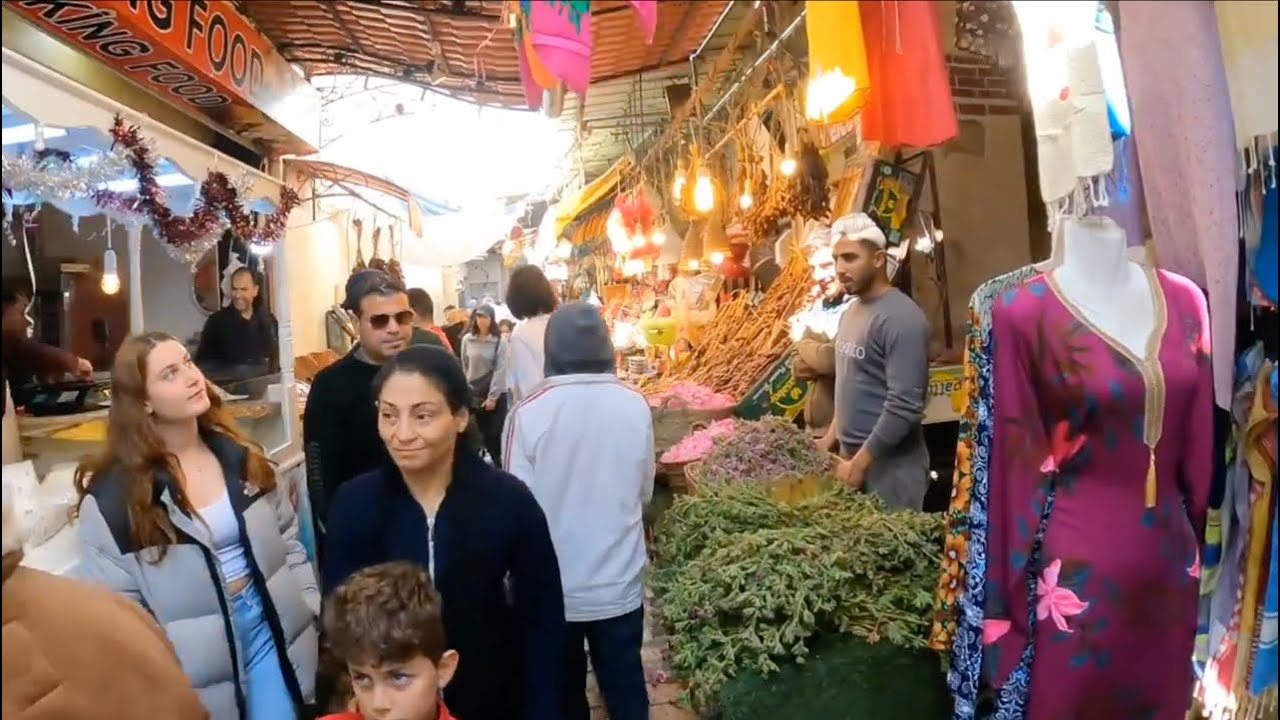 Tunisia 🇹🇳 Houmt Souk| Djerba Island | Walking Tour | Djerba | تونس جربة حومة السوق