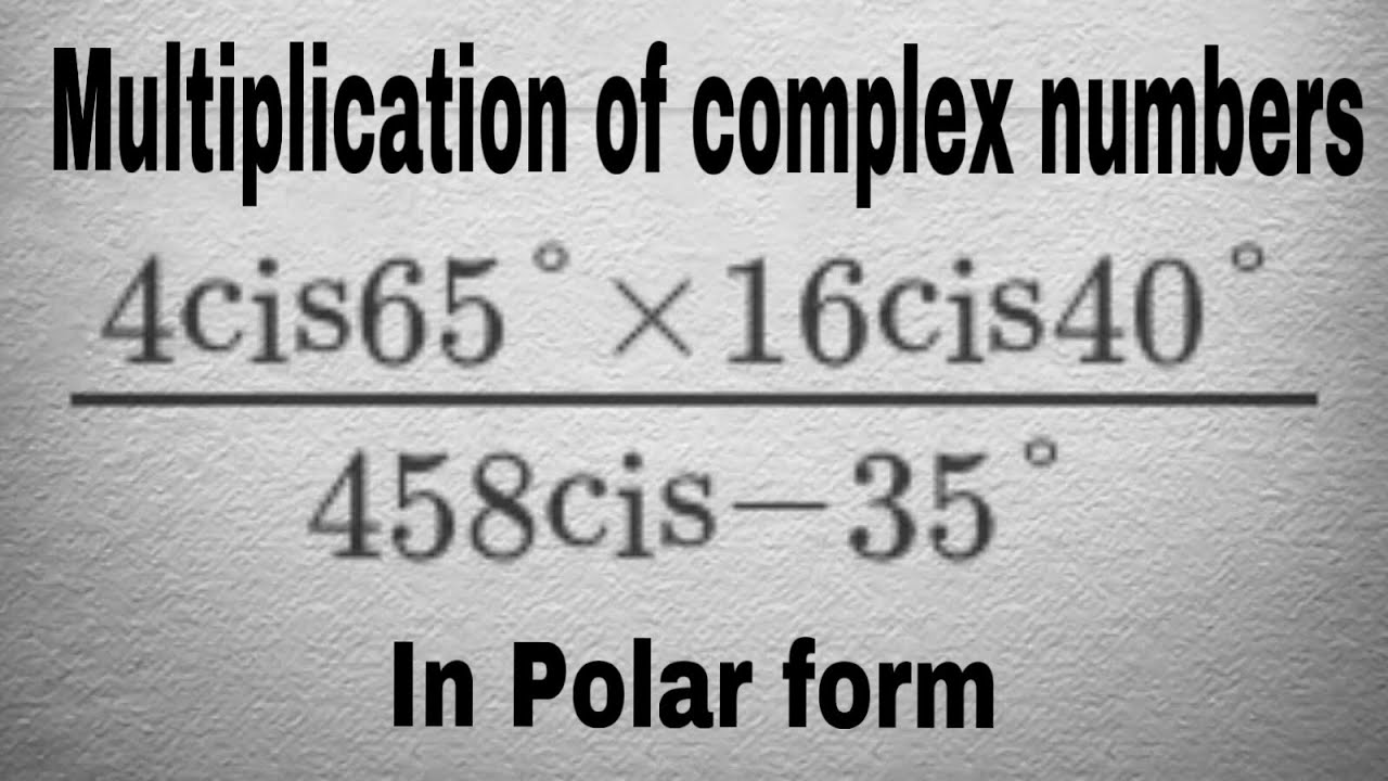 Dividing in Polar Form | Complex Numbers Tutorial