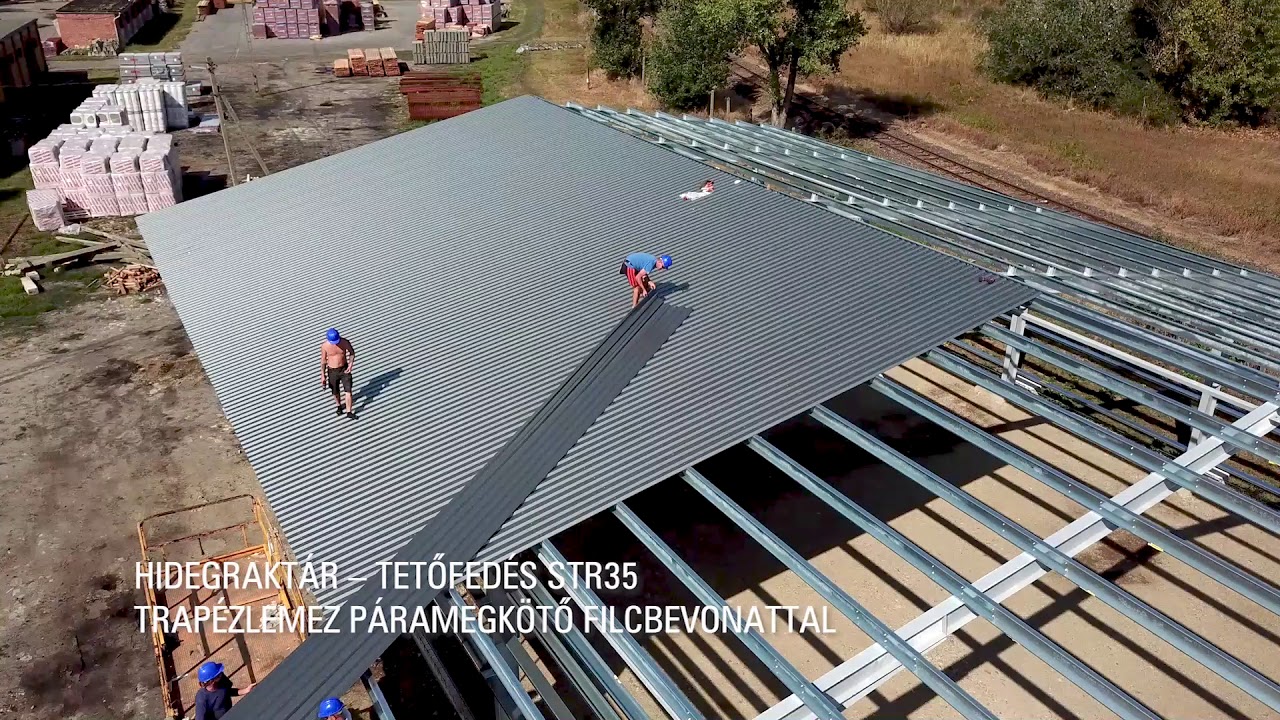 Egyedi, könnyűszerkezetes acélvázas Swedsteel csarnok építése