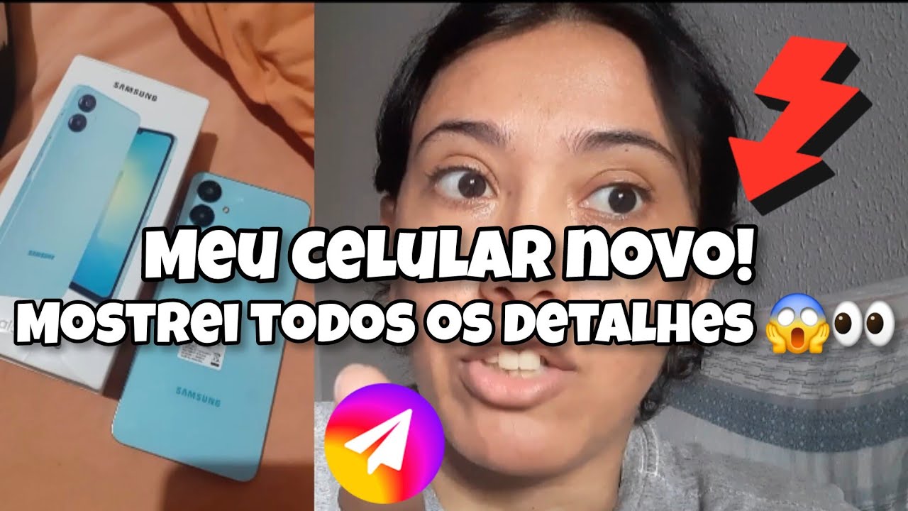 UNBOXING SAMSUNG GALAXY A06 128 GB + MOSTREI MEU CELULAR NOVO
