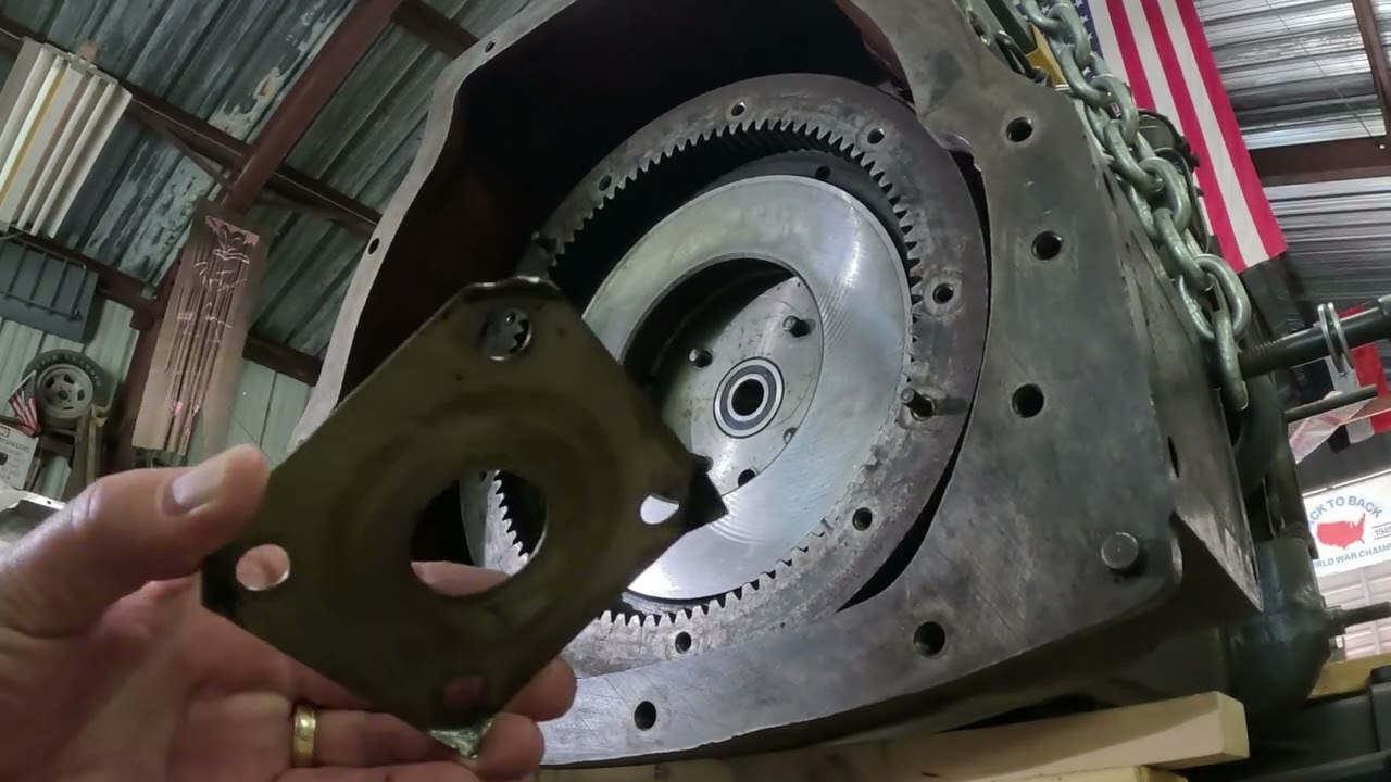 David Brown e 21 install flywheel housing and flywheel