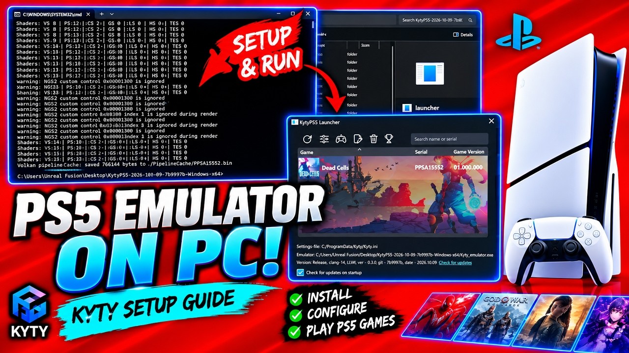 How to Use KYTY PS5 Emulator on PC | PS5 Emulation Setup & Gameplay Test Guide!