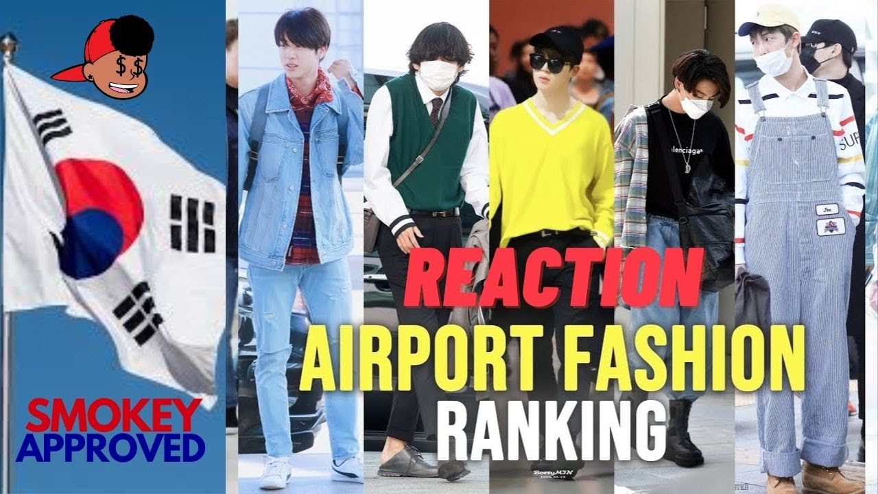 BTS Airport Fashion Ranking 2022 #bts #btsreaction #btsarmy  #btsfashion